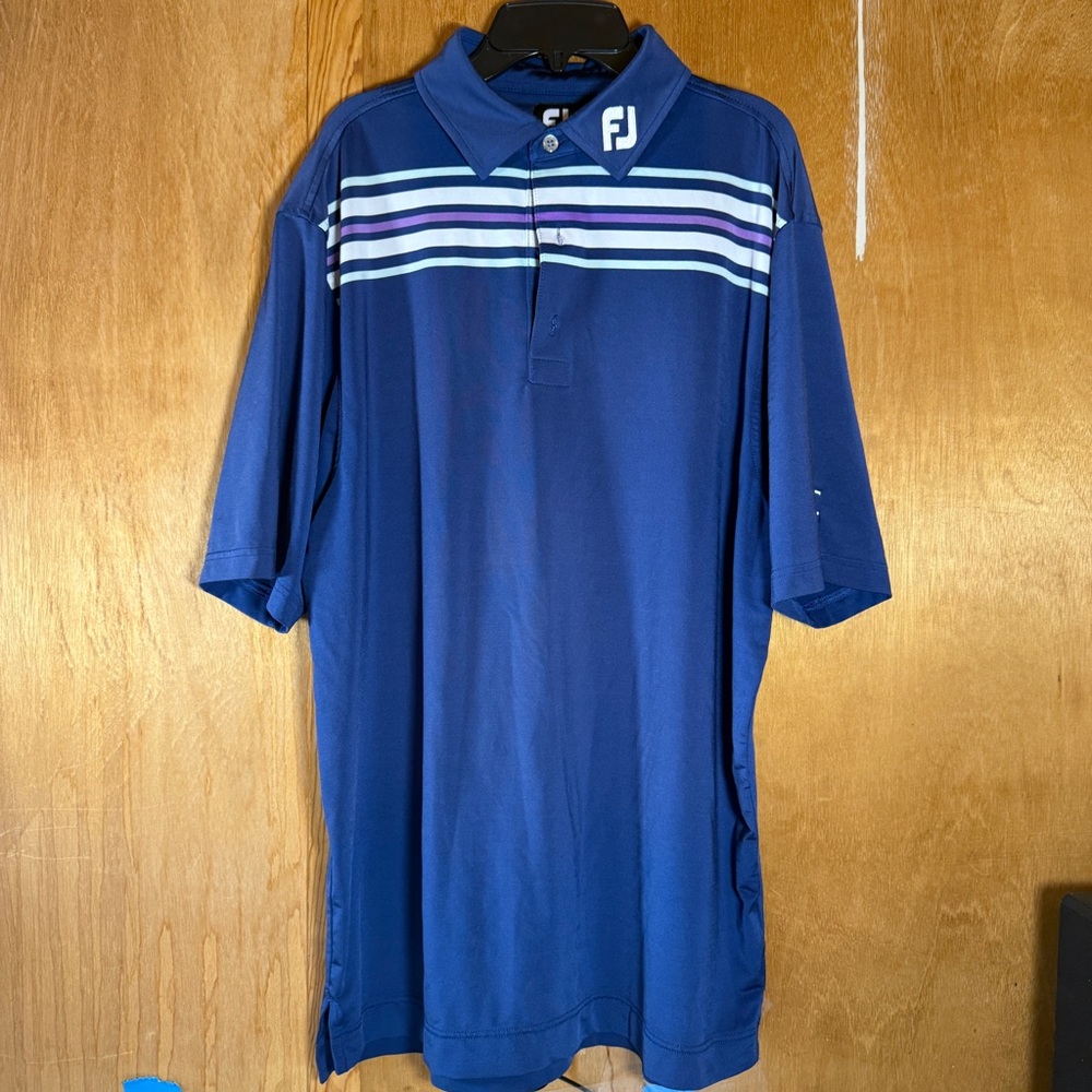 Dark Blue XGC FootJoy Golf Shirt Size Large Men’s
